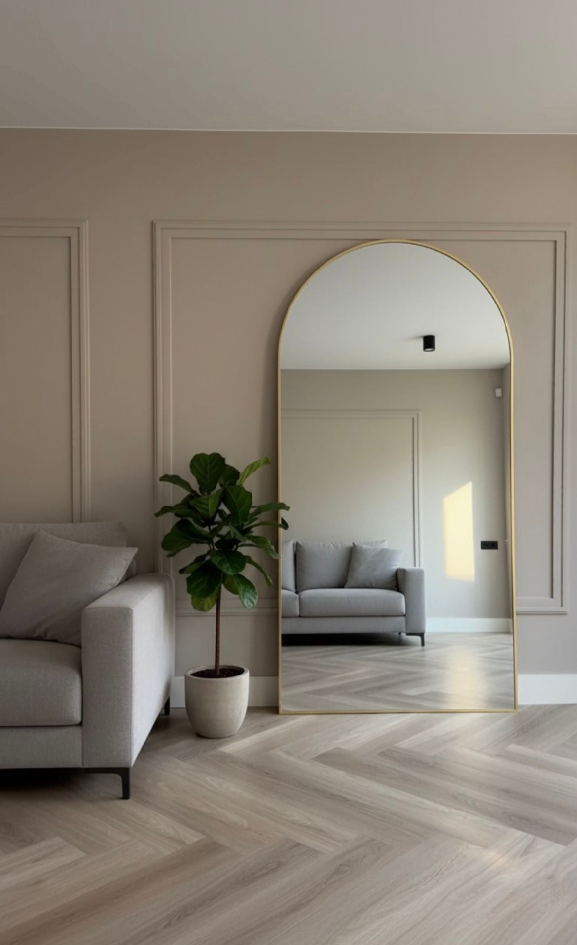 NJORD MIRROR | 180x80 | Goud